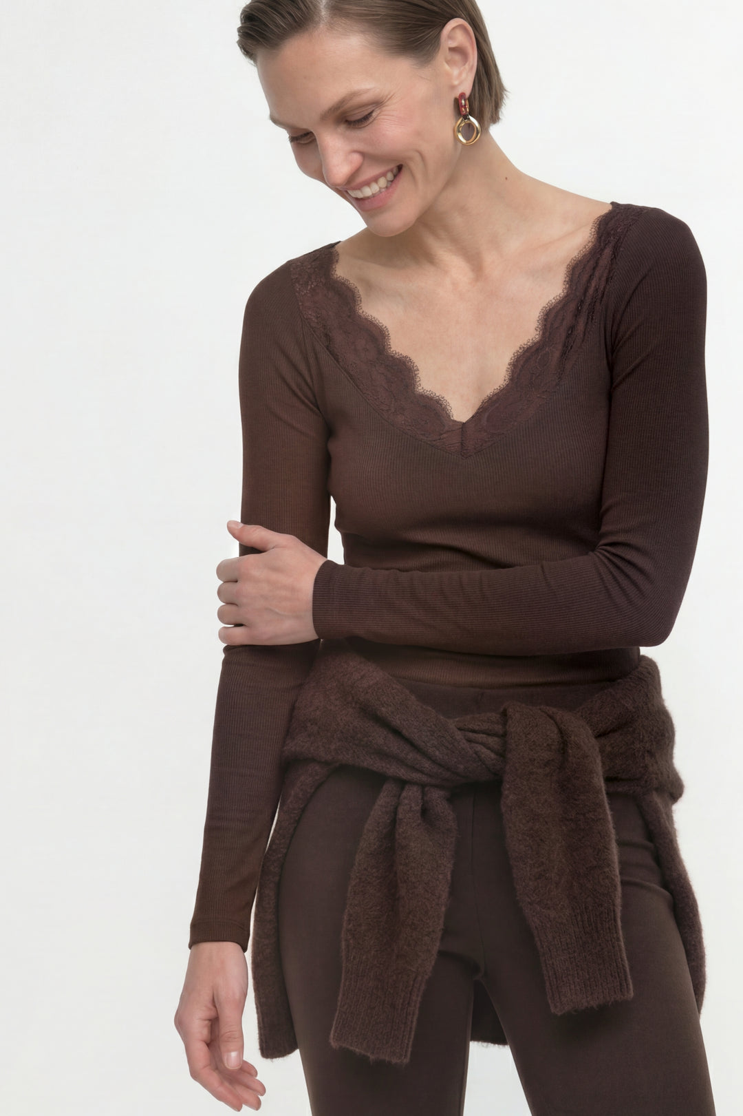 Lace Longsleeve, chocolate torte 298 Bild 3