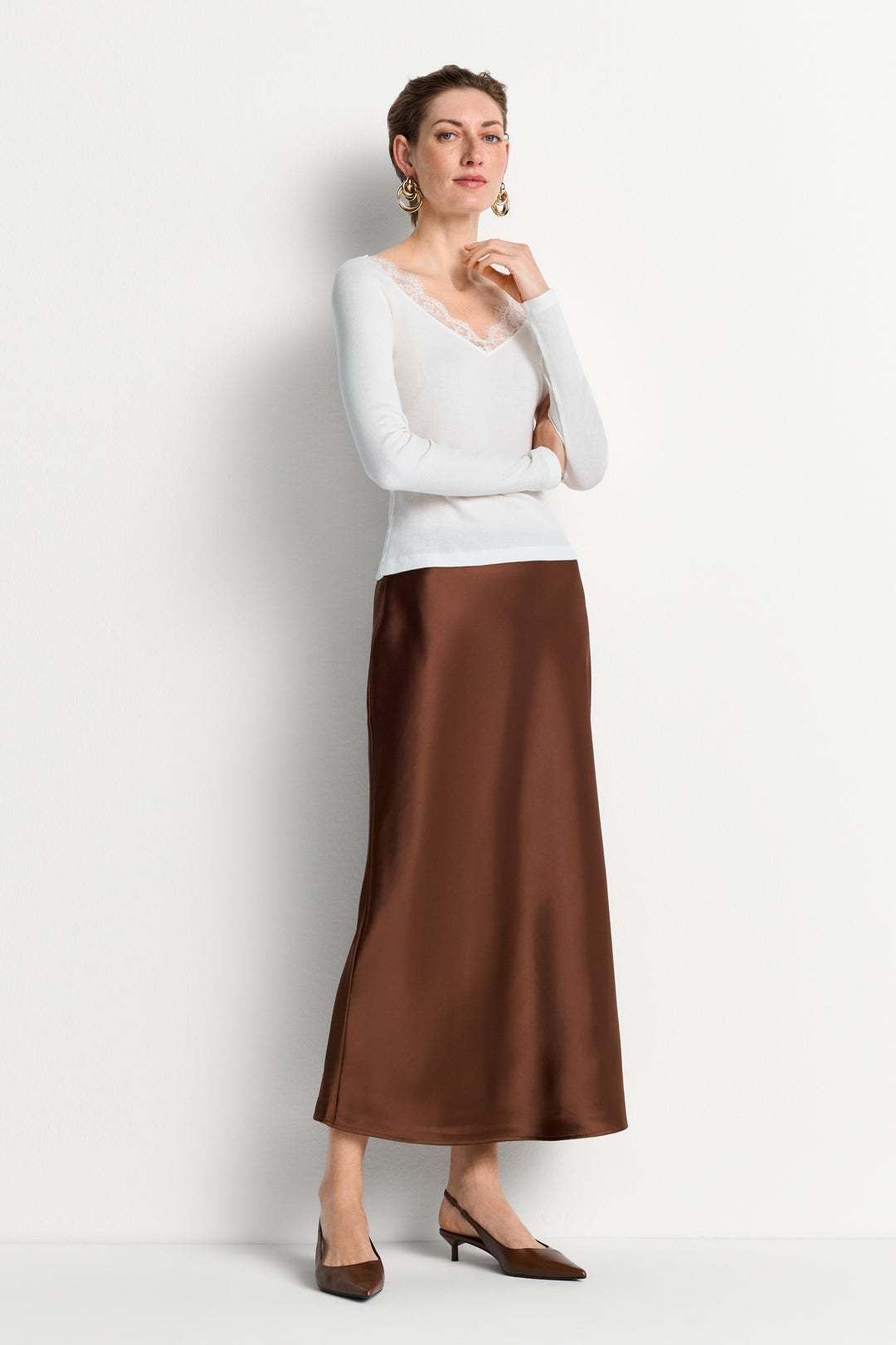 Lace Longsleeve, pearl white 113 Bild 1
