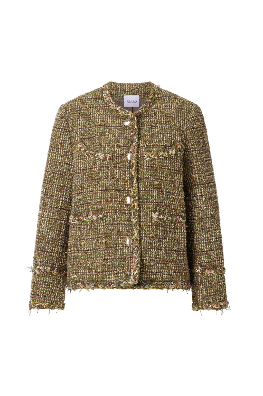 Loose Fit Boucle Jacket, golden moss 411 Bild 1