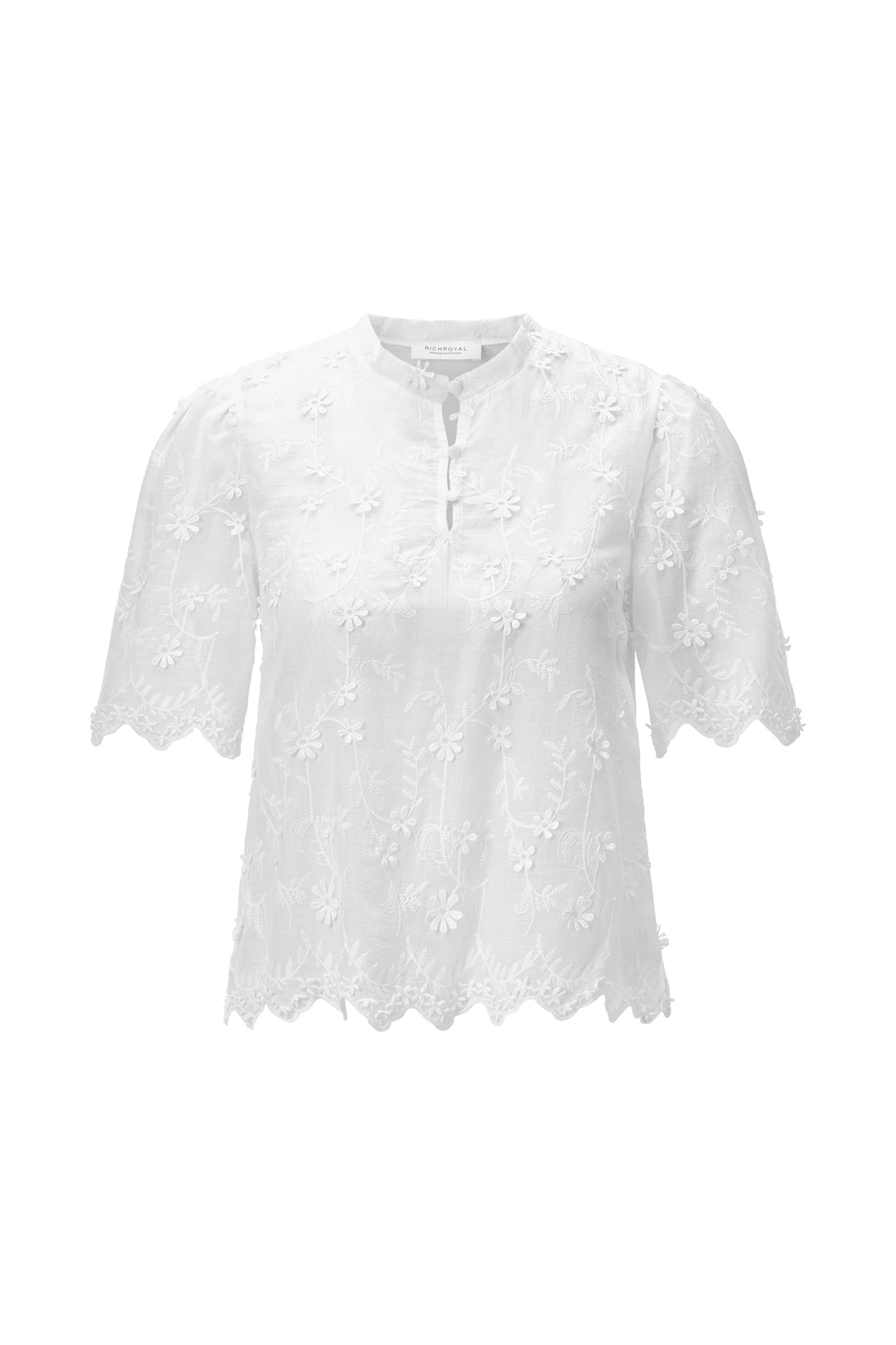 Mat Mix Blouse Broderie Anglaise, white 100 Bild 1