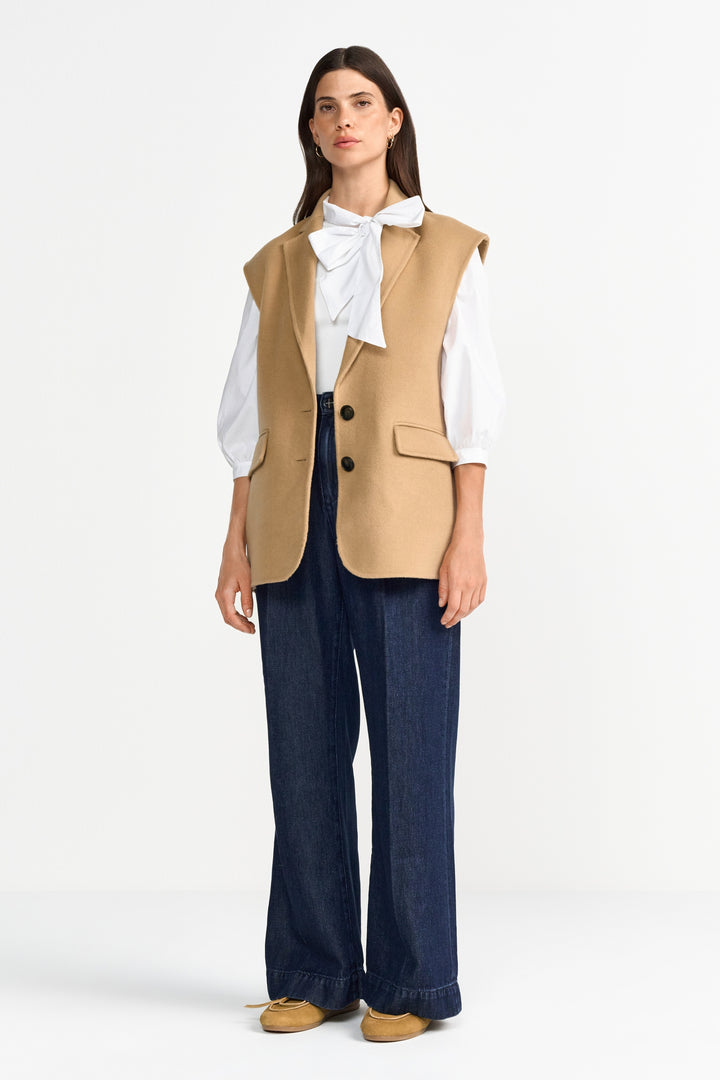 Mat Mix Blouse with Bow, white 100 Bild 2
