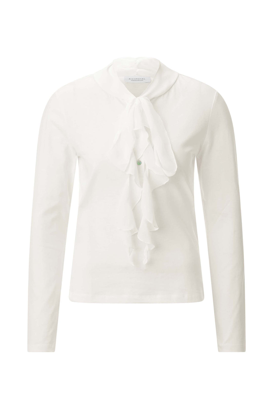 Mat Mix Longsleeve with Ruffle Coll, pearl white 113 Bild 1