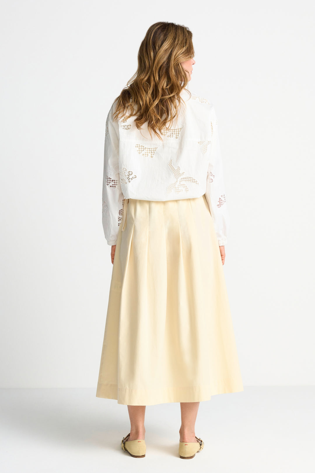 Midi cotton skirt, soft butter 150 Bild 4