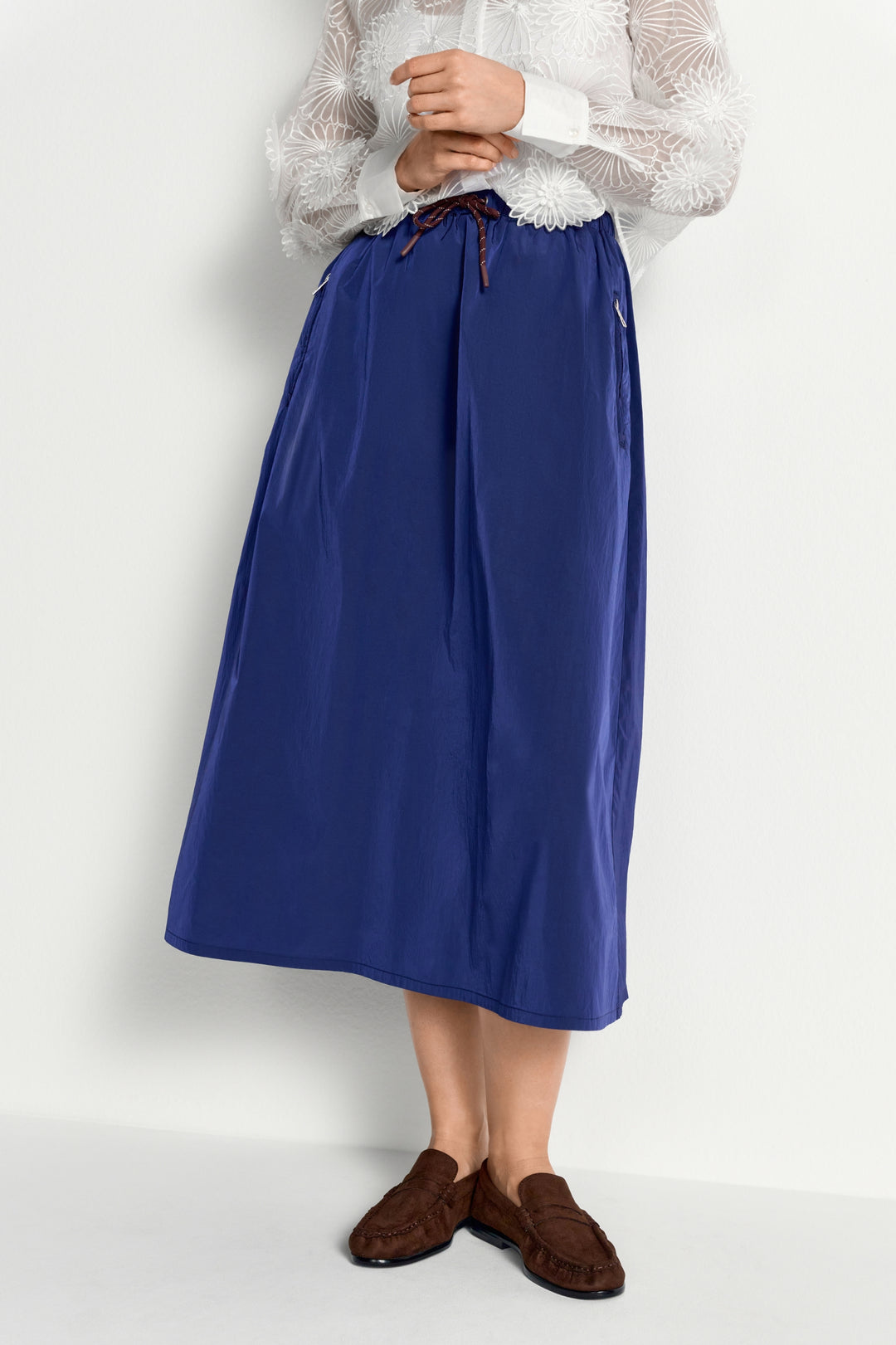 Midi Skirt with Details, midnight blue 781 Bild 3