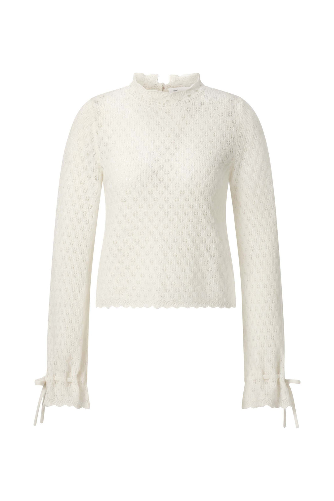 Mock NK Lace Stitch Jumper, pearl white 113 Bild 1
