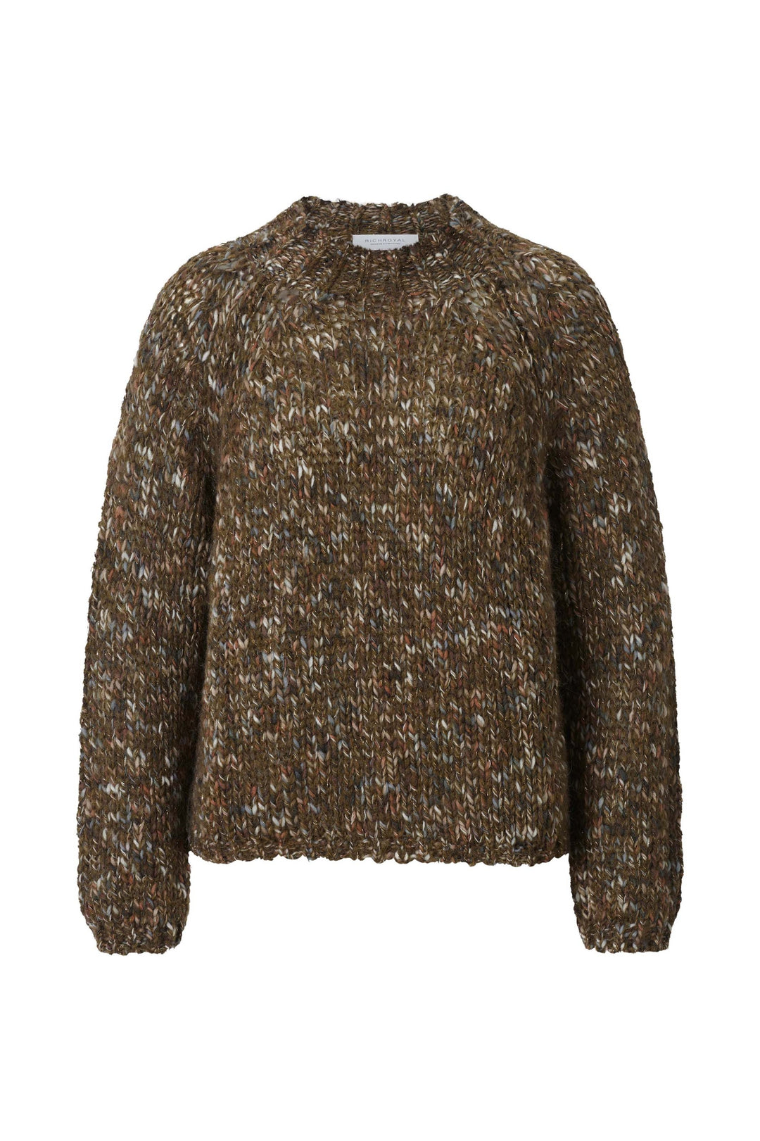 Multicoloured Mock Neck, golden moss 411 Bild 1