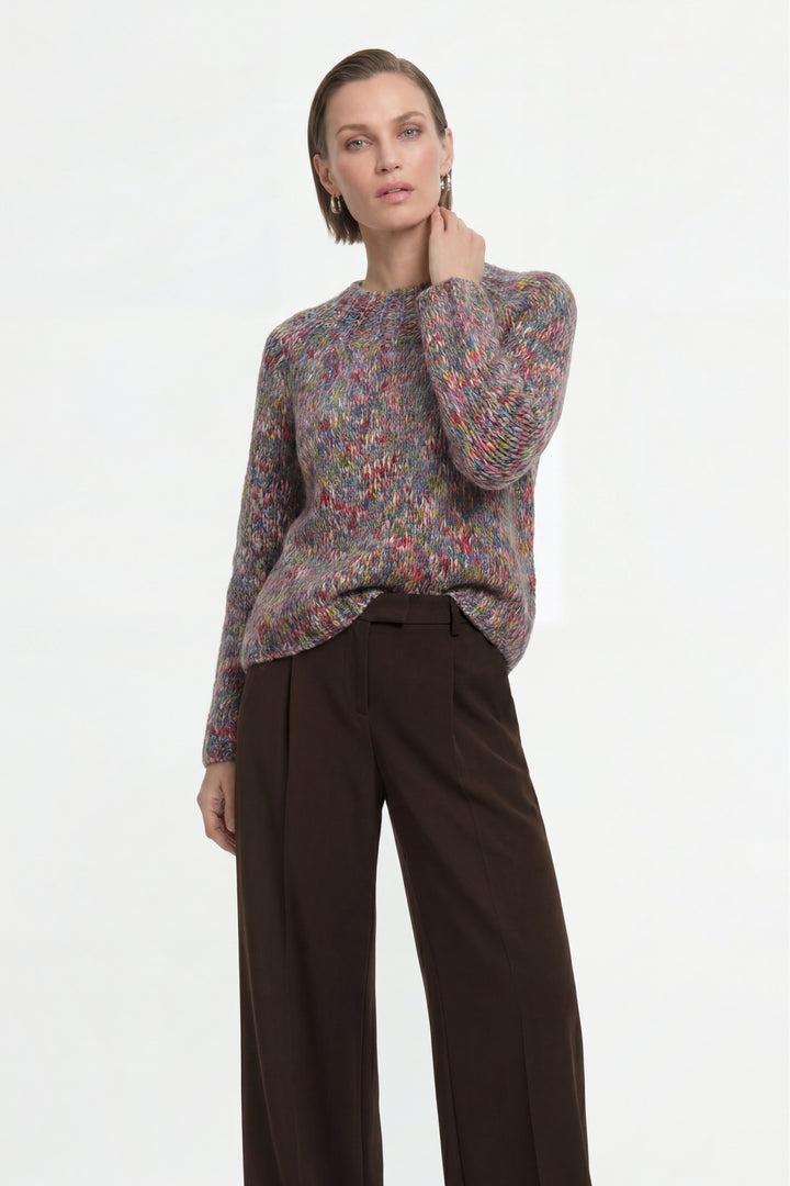 Multicoloured Mock Neck, misty blue 751 Bild 5