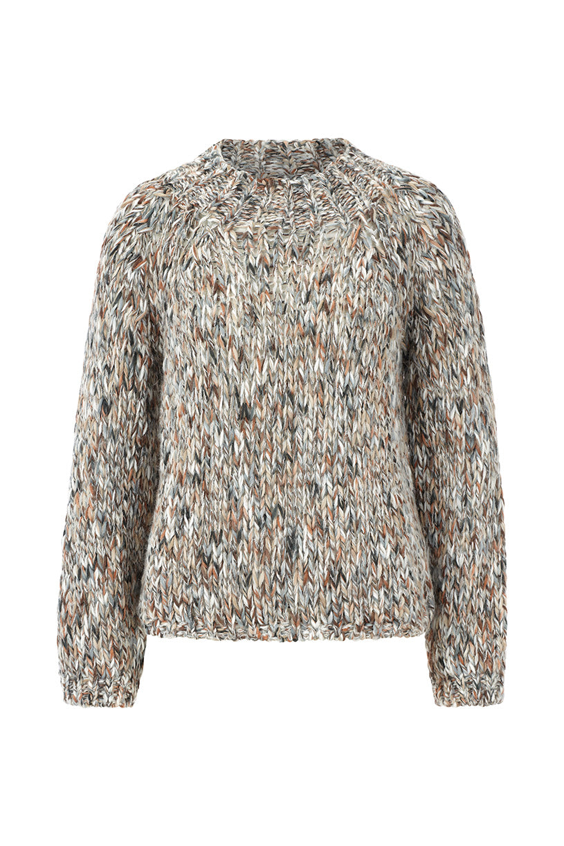 Multicoloured Mock Neck, pearl white 113 Bild 1