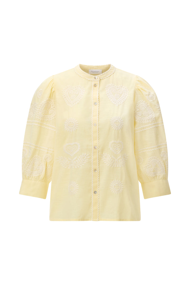 Musselin embroidery blouse, soft butter 150 Bild 1