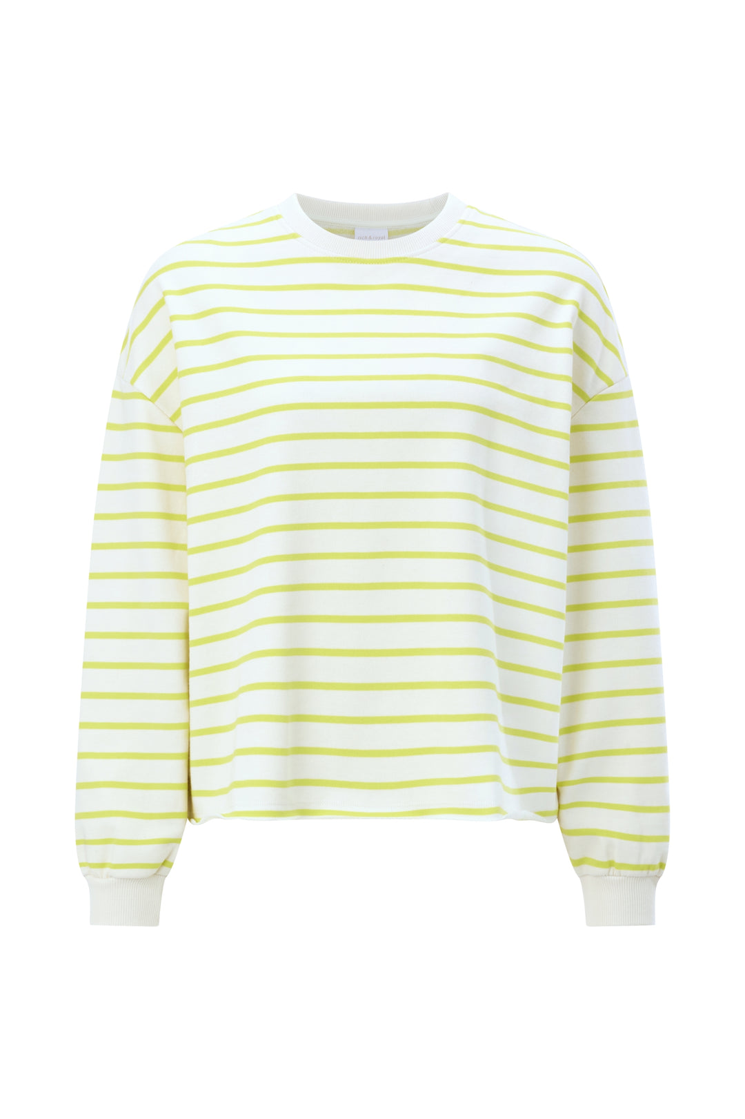 O Striped Sweatshirt, urban lime 395 Bild 1