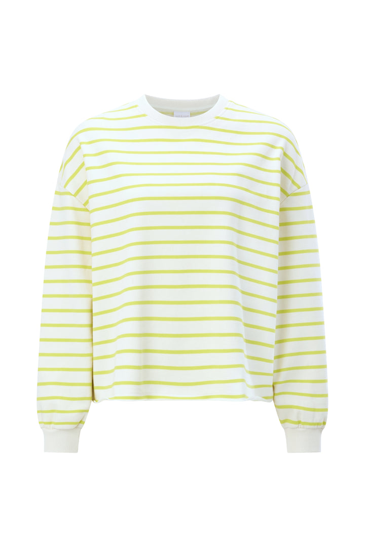 O Striped Sweatshirt, urban lime 395 Bild 1
