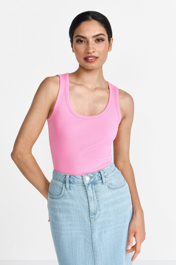 Organic Rib Tank Top, bubblegum pink 528 Bild 3