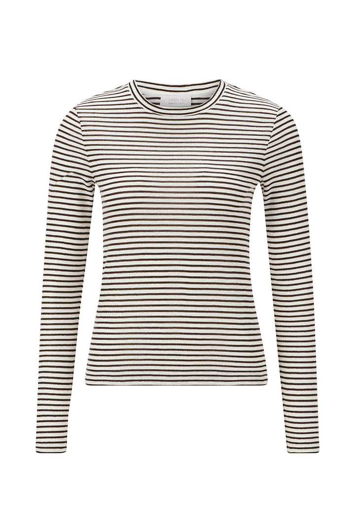 Organic Sparkle Striped Longsleeve, chocolate torte 298 Bild 1
