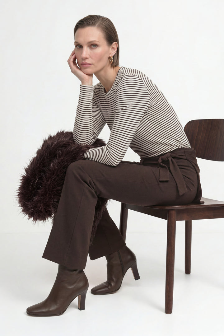 Organic Sparkle Striped Longsleeve, chocolate torte 298 Bild 6