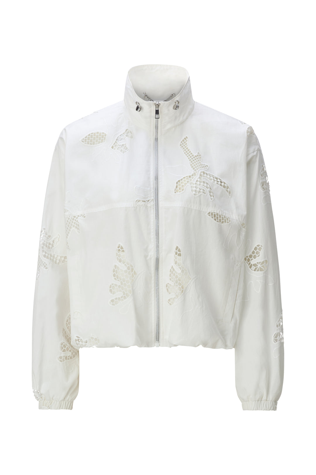 Oversize blouson with broderie angl, pearl white 113 Bild 1