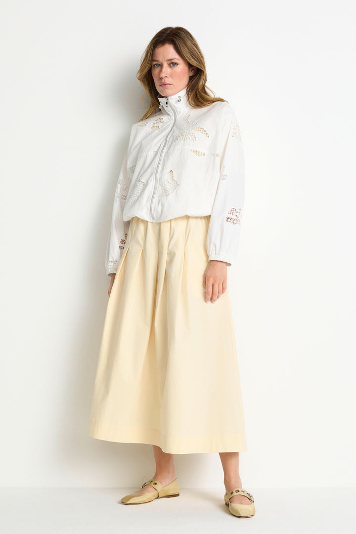 Oversize blouson with broderie angl, pearl white 113 Bild 2