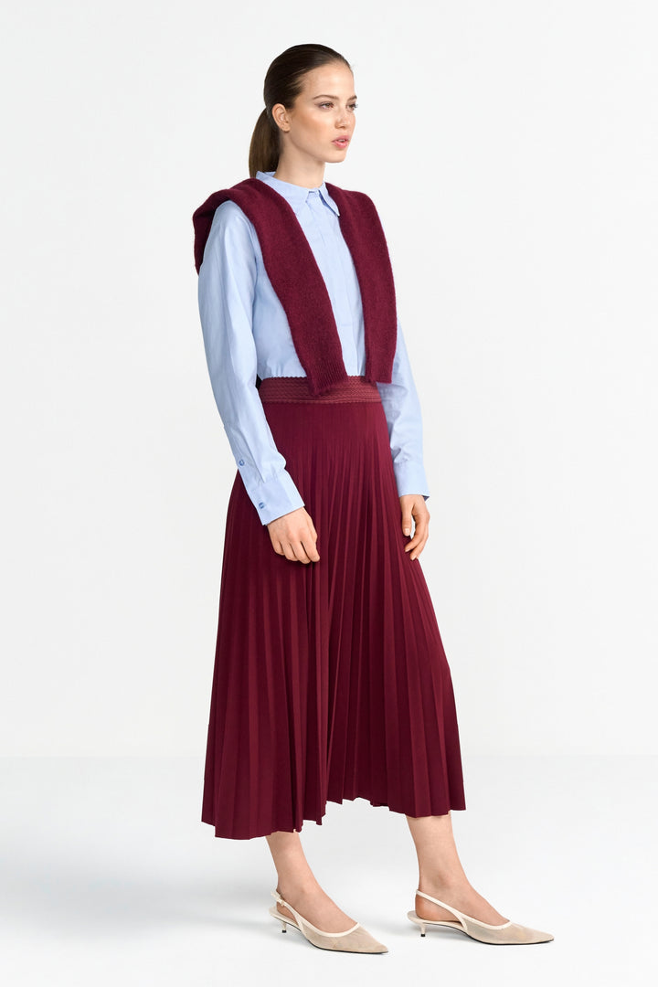 Plissee skirt recycled, ruby glow 599 Bild 5