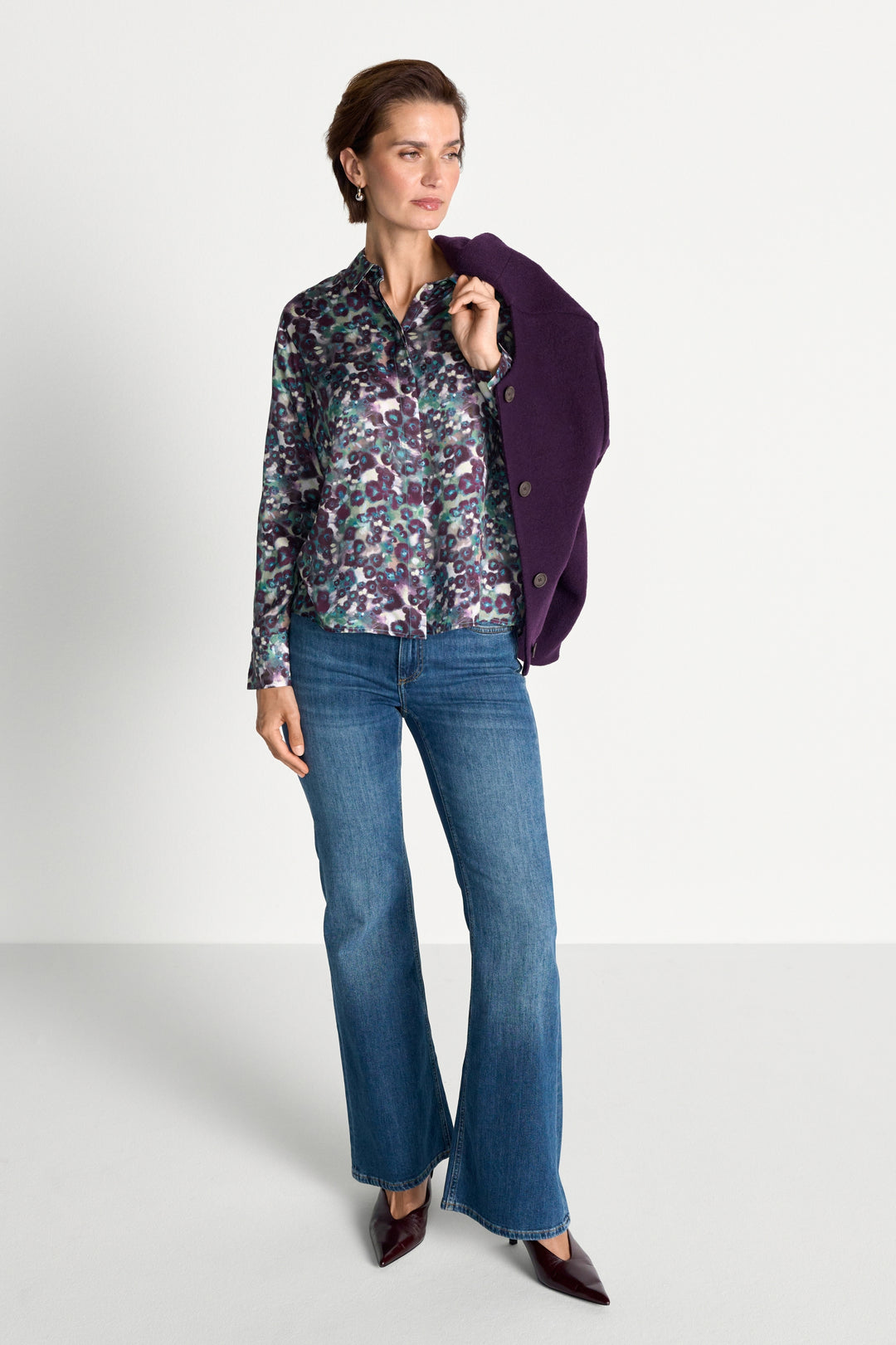 Printed Blouse, leaf green 478 Bild 2