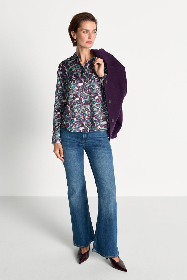 Printed Blouse, leaf green 478 Bild 2