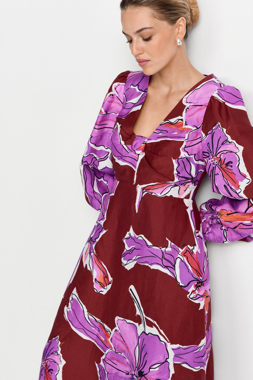 Printed Maxi Dress, soft orchid 642 Bild 3