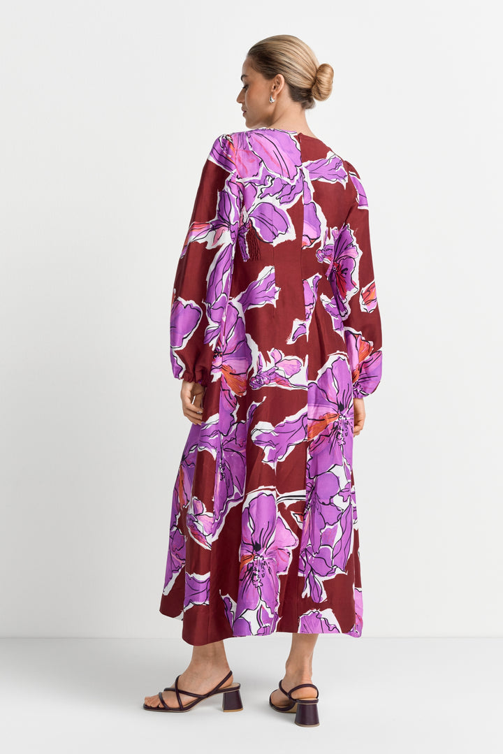 Printed Maxi Dress, soft orchid 642 Bild 4