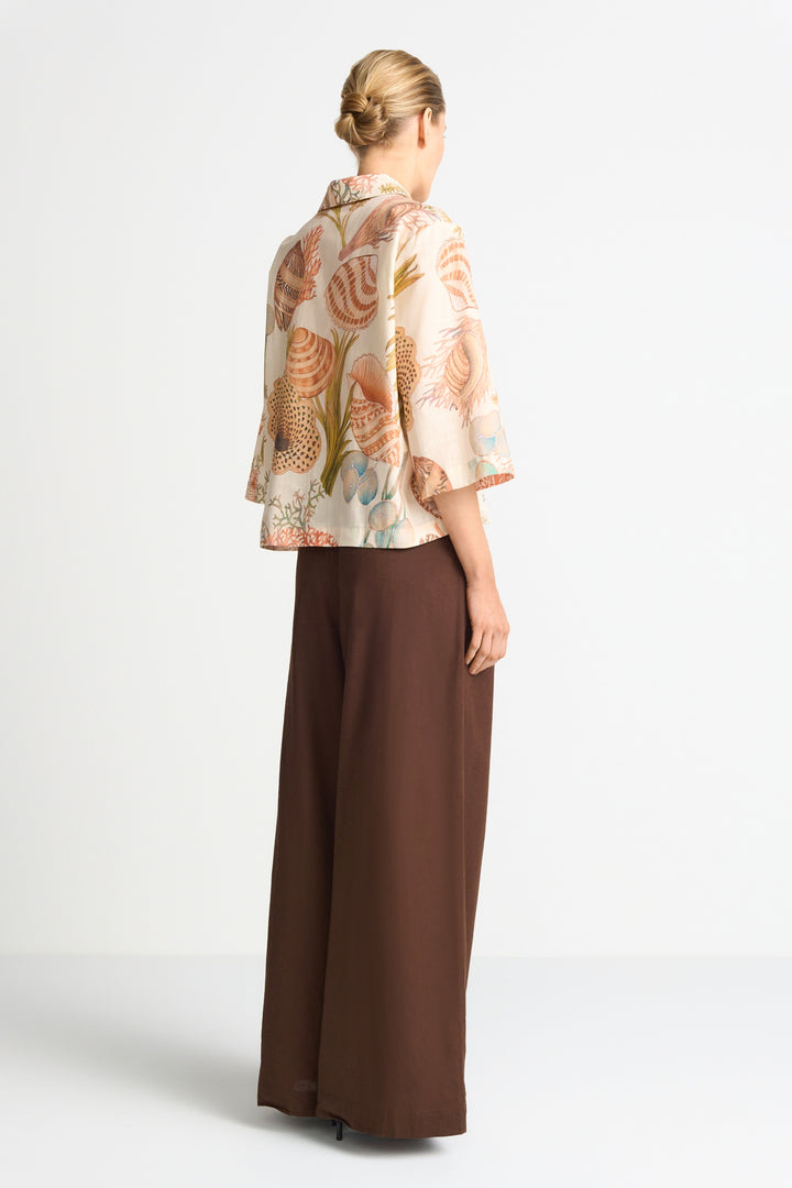 Printed Short Sleeves Blouse, soft papaya 305 Bild 4