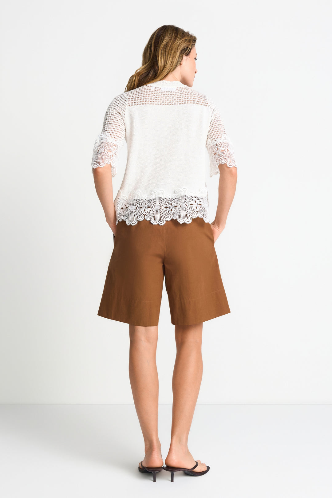 RNK SH SLVS Lace Stitch, pearl white 113 Bild 4