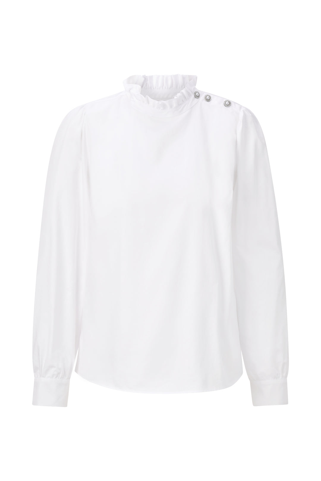 Ruffle Blouse, white 100 Bild 1