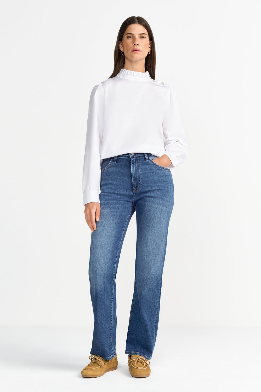 Ruffle Blouse, white 100 Bild 2