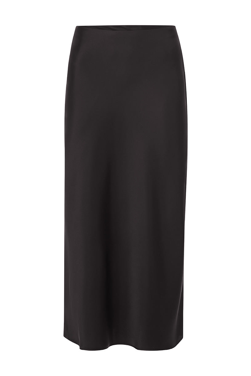 Satin Midi Skirt, chocolate torte 298 Bild 1