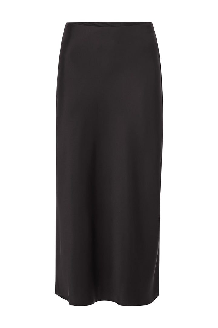 Satin Midi Skirt, chocolate torte 298 Bild 1