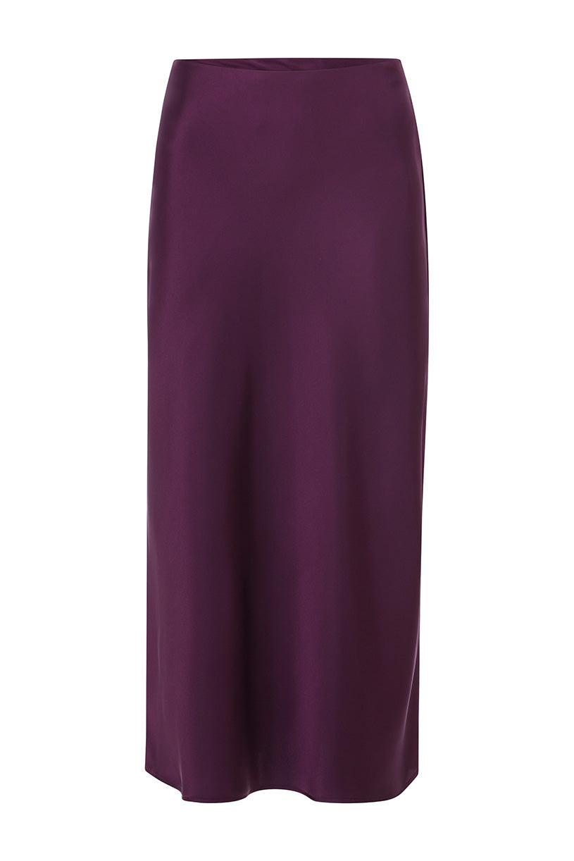 Satin Midi Skirt, mulberry 686 Bild 1