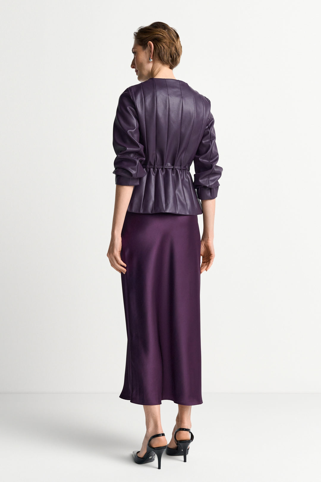 Satin Midi Skirt, mulberry 686 Bild 4