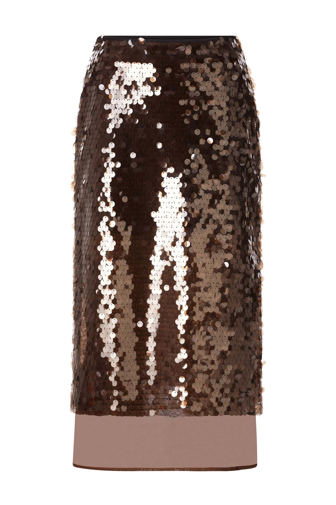 Sequin Midi Skirt, golden moss 411 Bild 1
