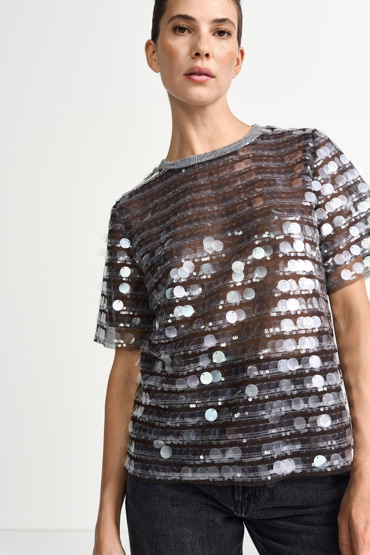 Sequin Shirt, grey melangé 845 Bild 3