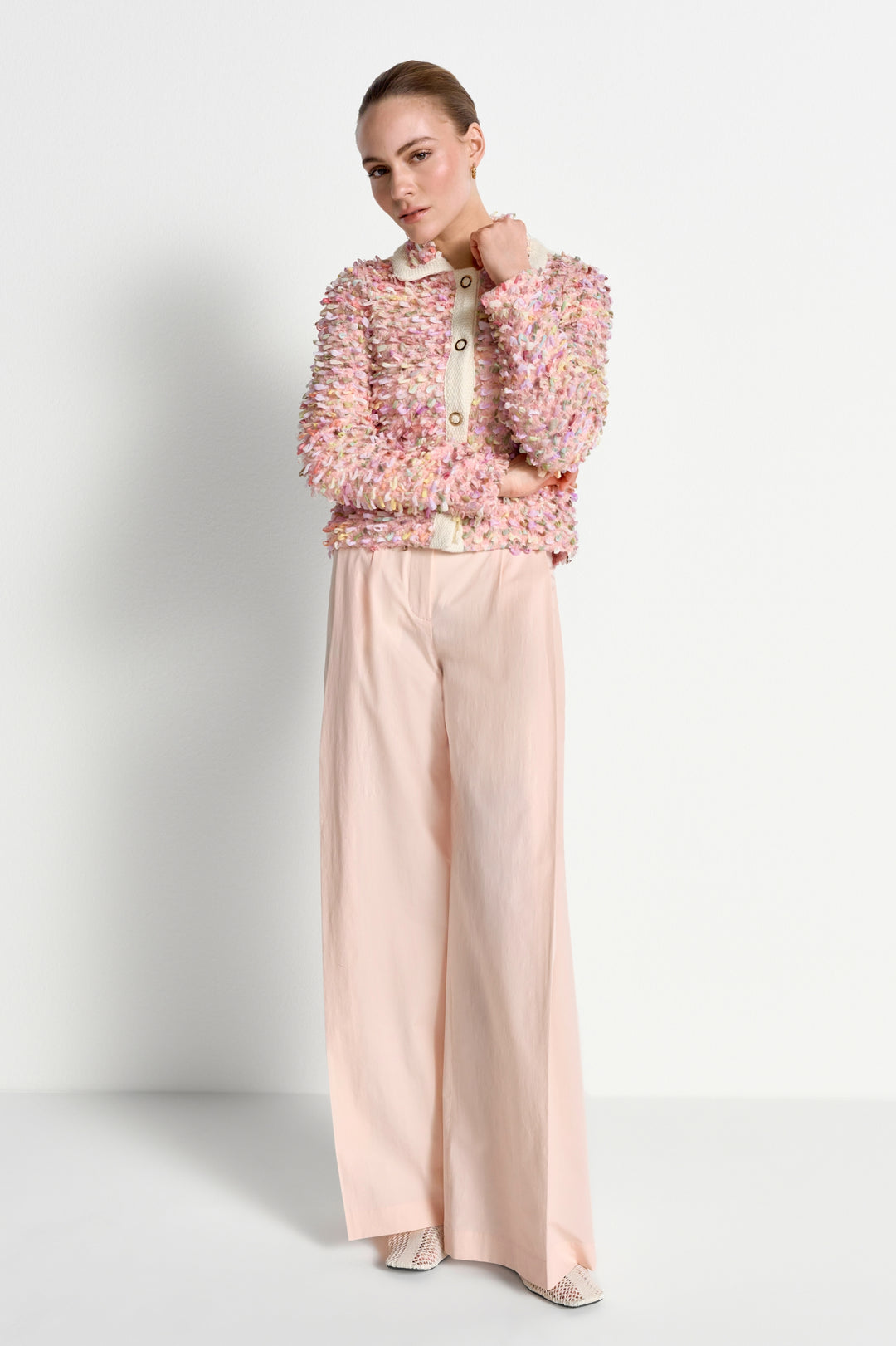 Short multi color loop jacket, soft papaya 305 Bild 2