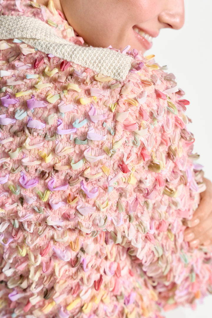 Short multi color loop jacket, soft papaya 305 Bild 5