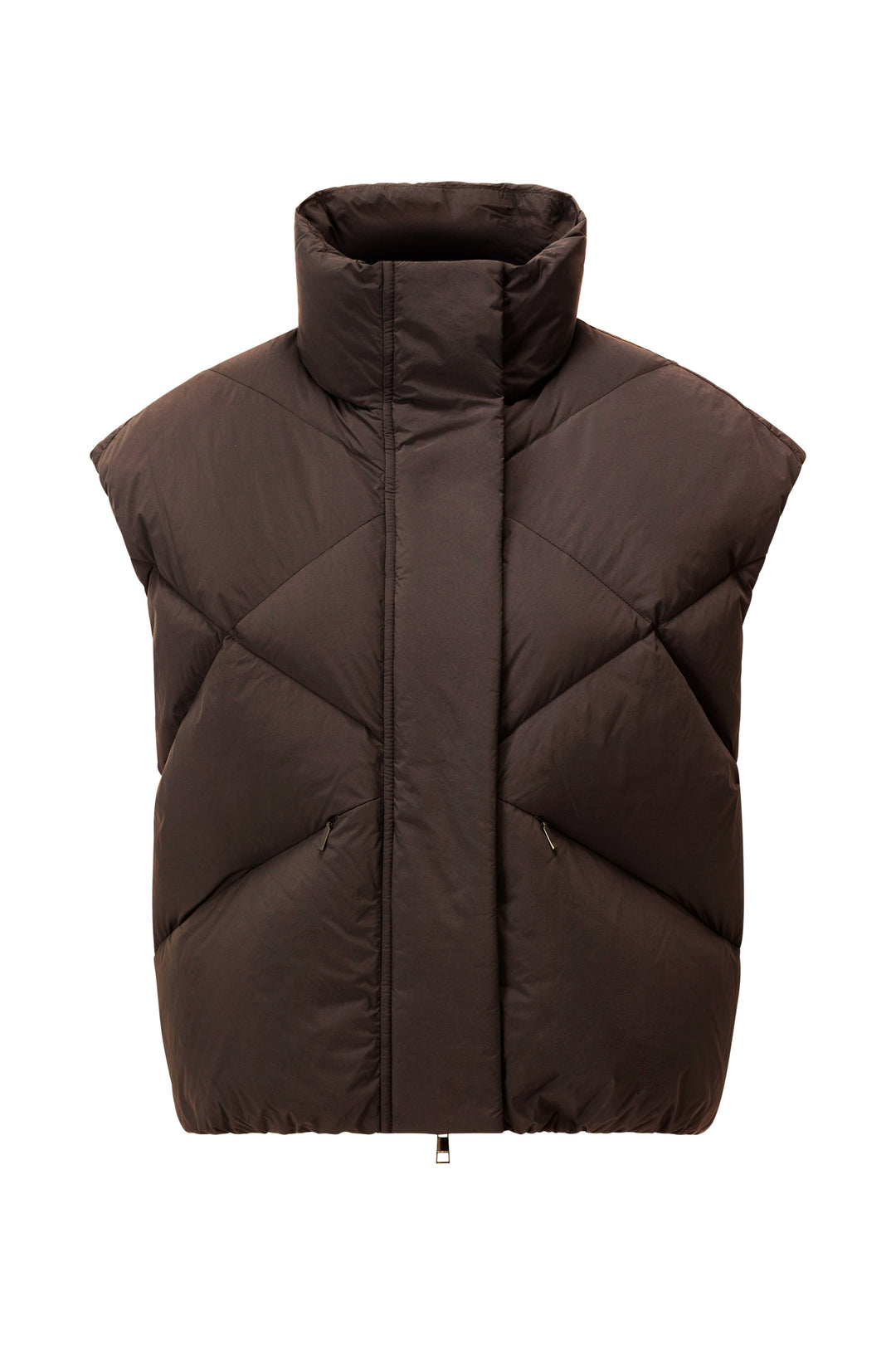 Short Oversize Puffer Vest, coffee bean 286 Bild 1