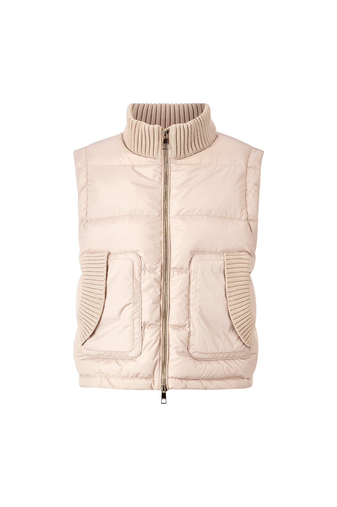 Short puffer waistcoat sustainable, caffee latte 223 Bild 1
