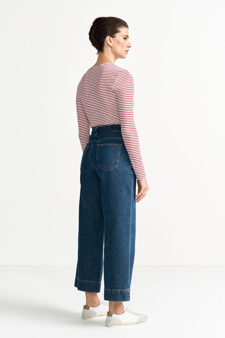 Sparkle Striped Longsleeve, holiday red 557 Bild 4