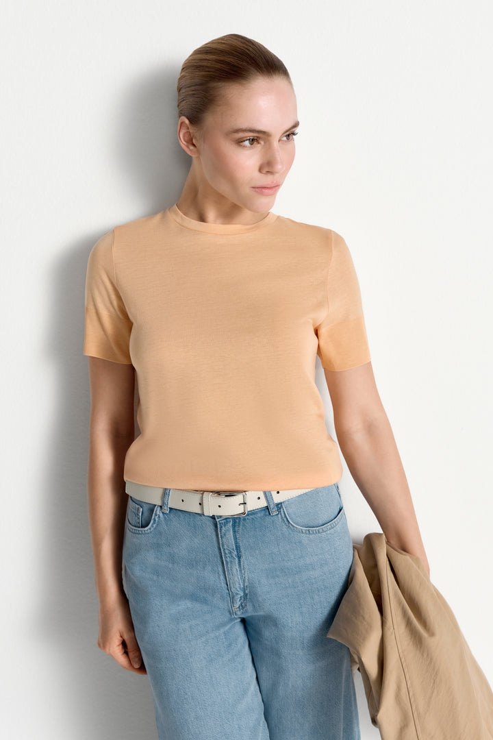 T Fineknit Shirt, soft papaya 305 Bild 3