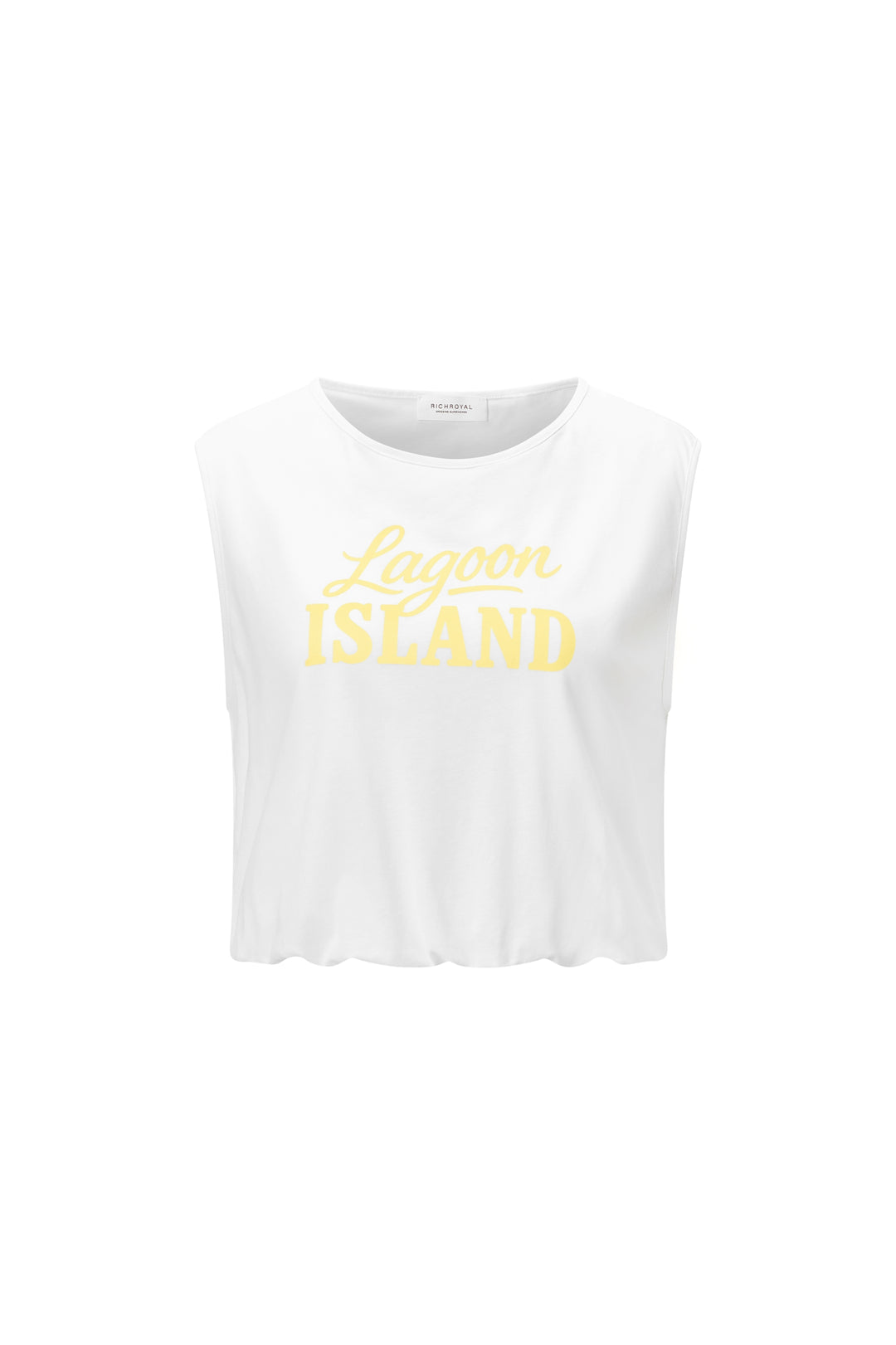 T-Shirt with elastic waist and prin, white 100 Bild 1