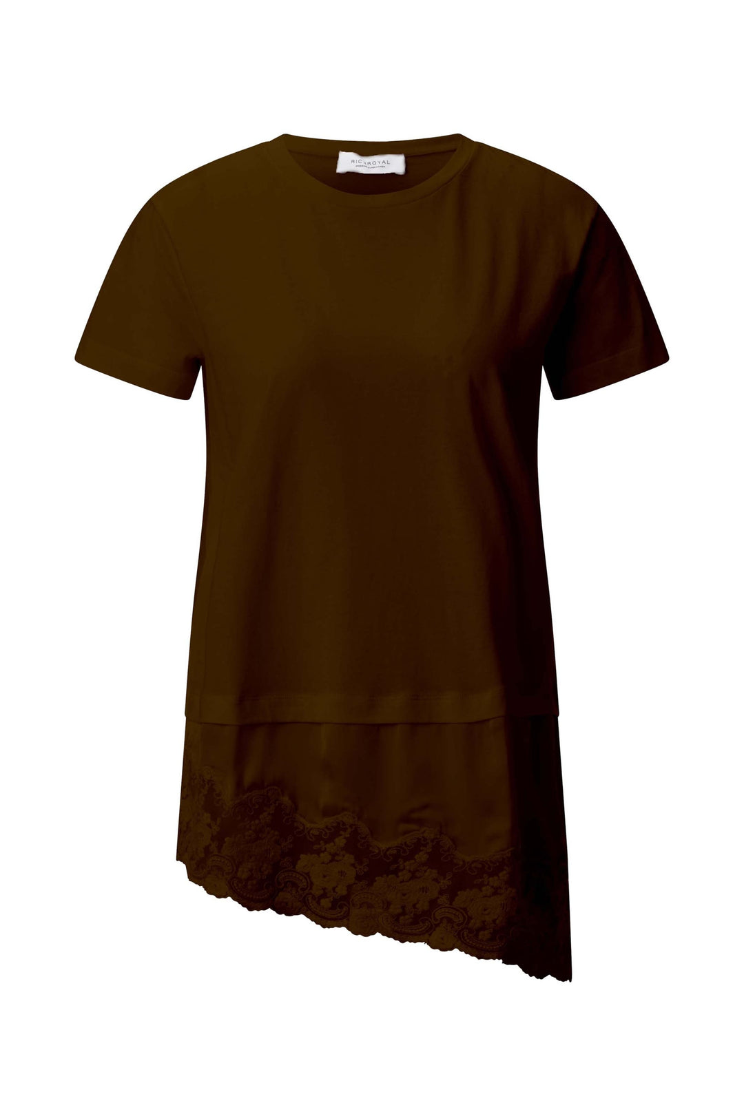 T-Shirt with Lace Detail, chocolate torte 298 Bild 1