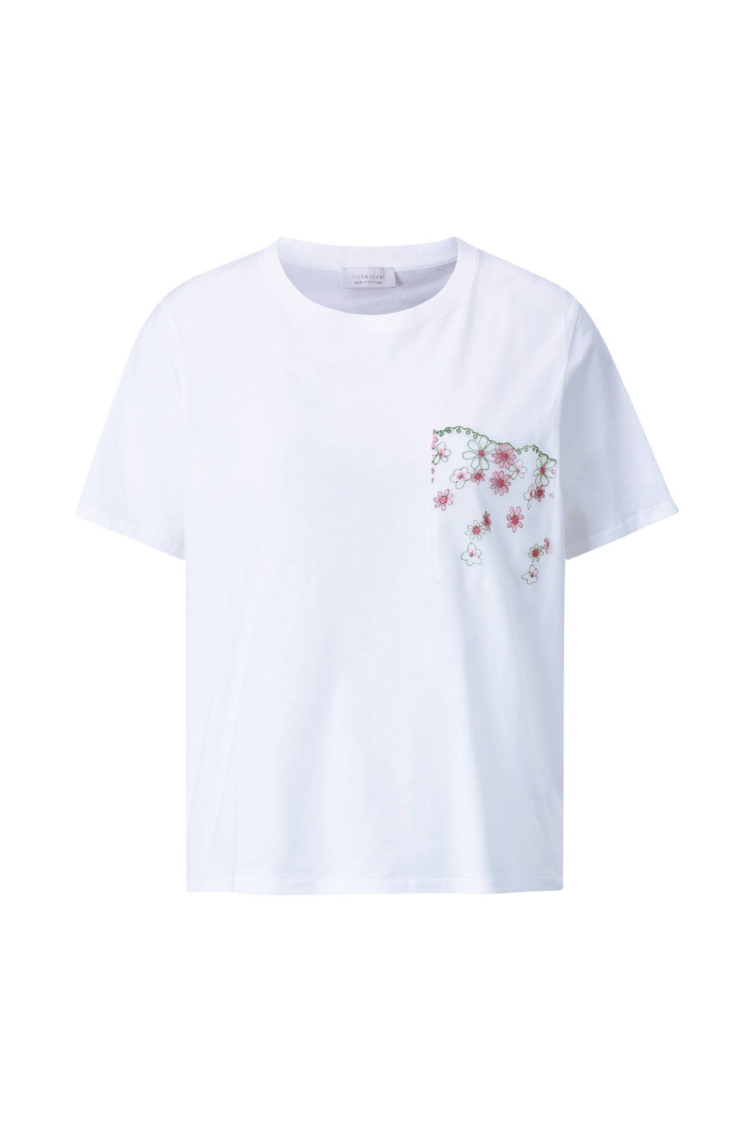 T-Shirt with Mesh Pocket, white 100 Bild 1