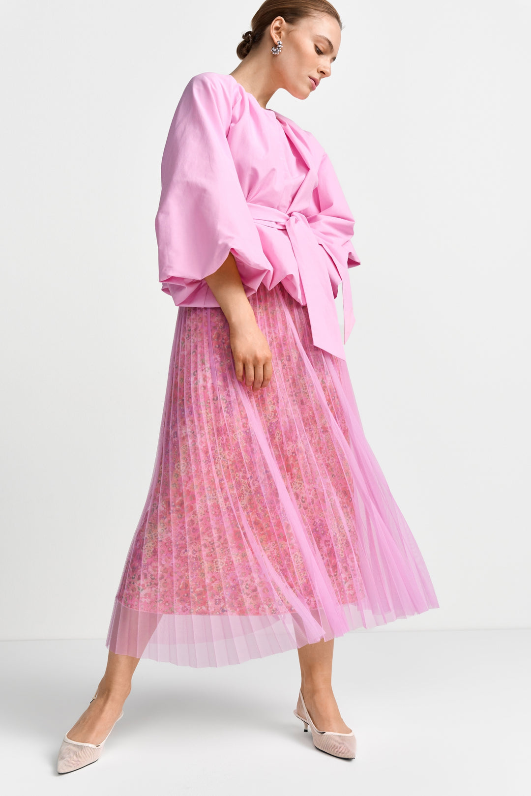 Tulle plissee skirt, soft orchid 642 Bild 3