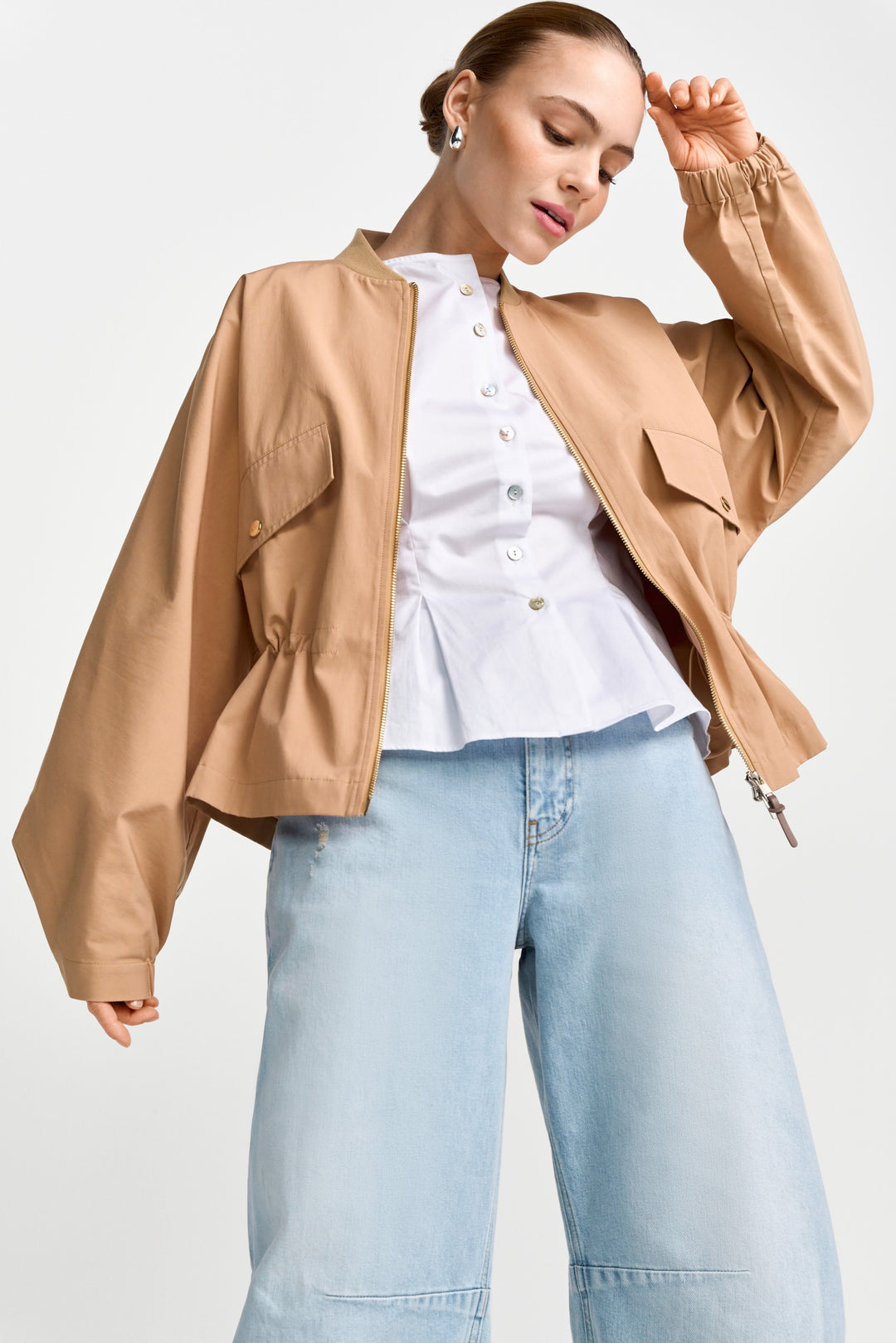 Waisted Blouson, caffee latte 223 Bild 3