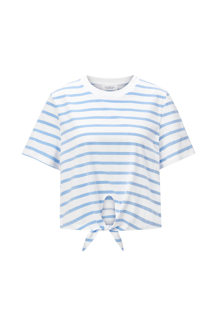 Washed Striped T-Shirt, white 100 Bild 1