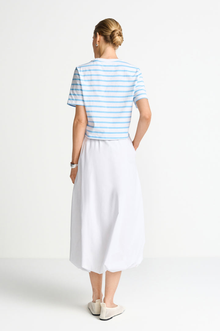Washed Striped T-Shirt, white 100 Bild 4