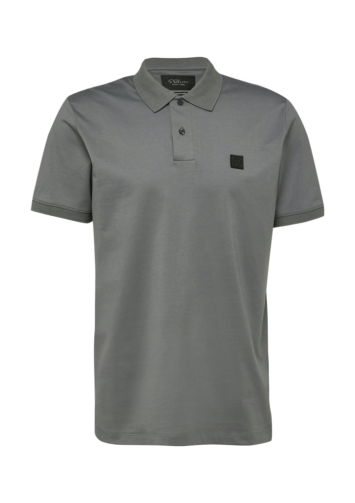 Polo-Shirt, GREY/BLACK 9839 Bild 1