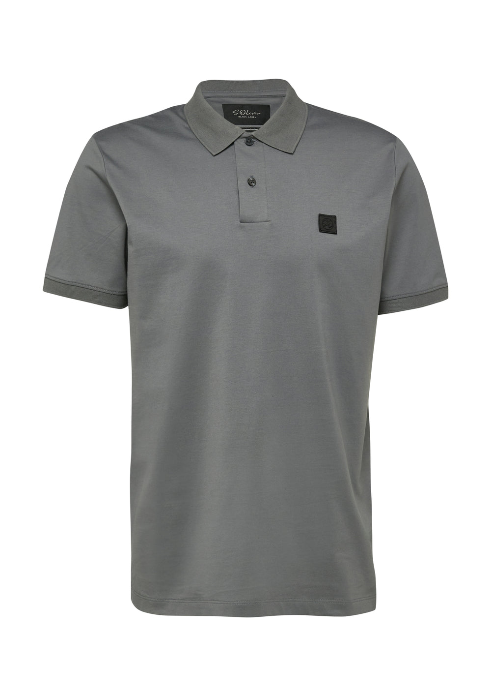 Polo-Shirt, GREY/BLACK 9839 Bild 2